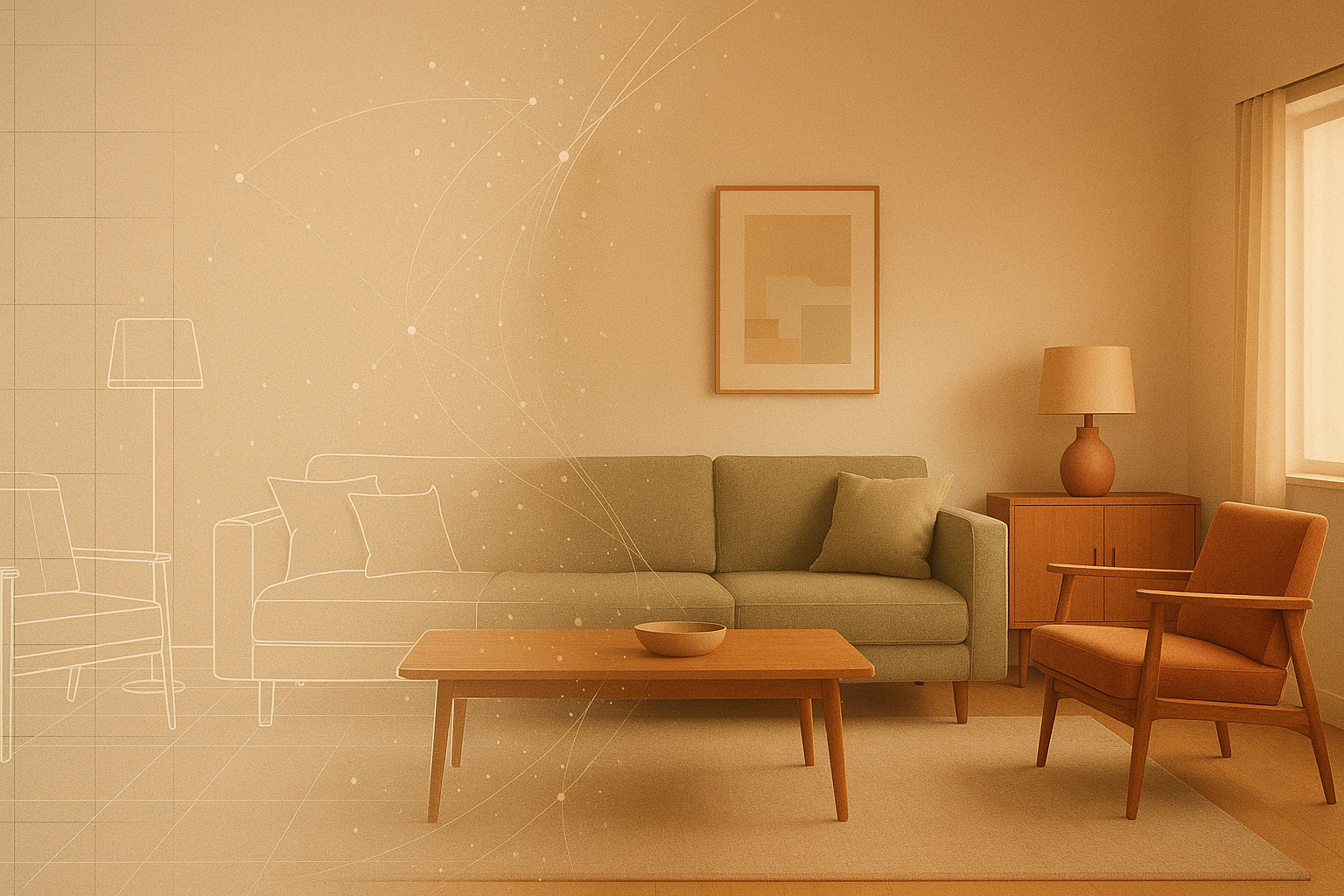 From concept to reality - AI-powered interior design transformation